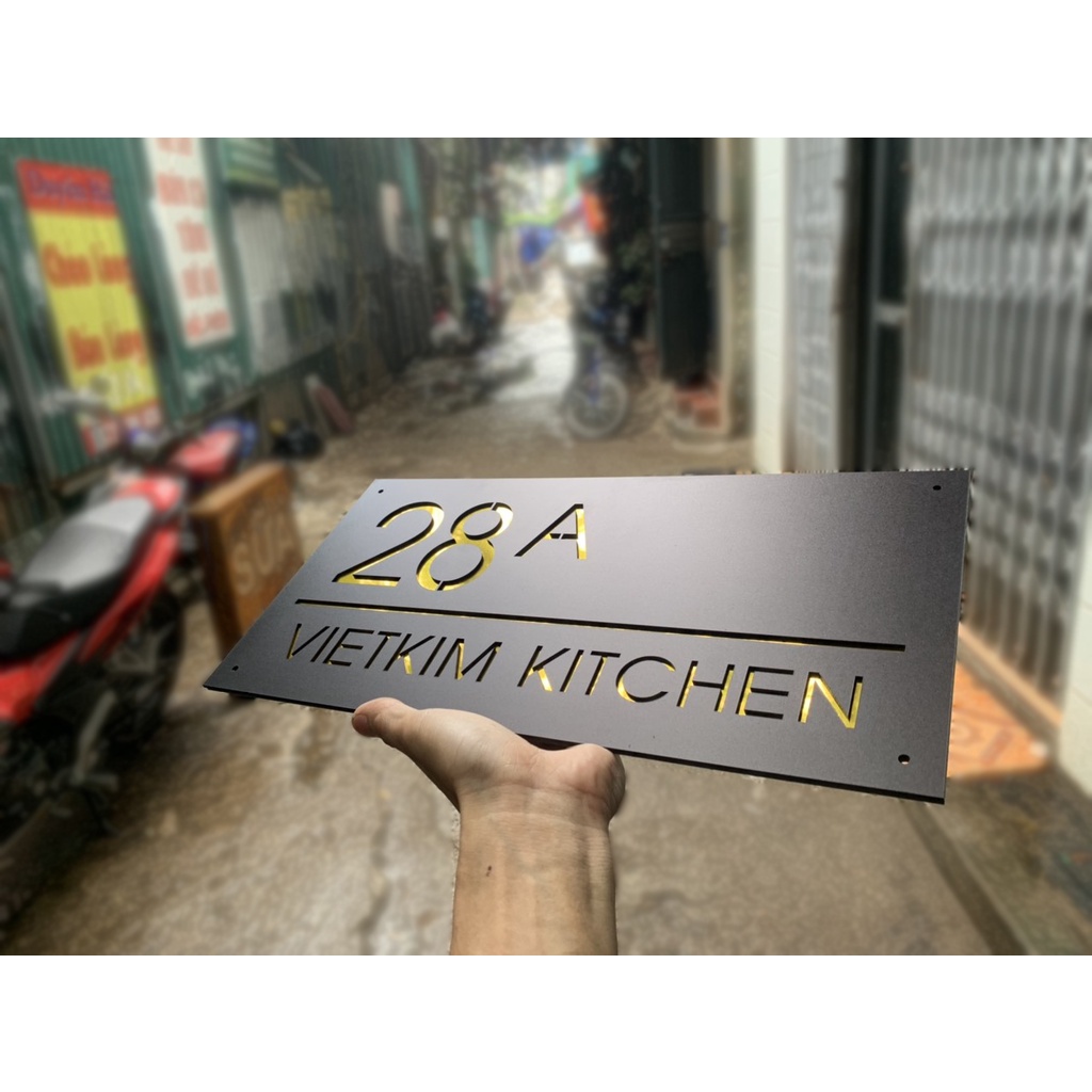 Biển số nhà. Bảng số nhà. Đặt hàng theo yêu cầu. BSN-27