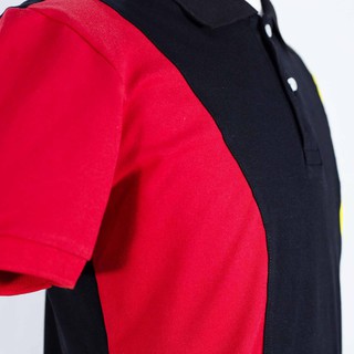 Áo thun Polo Havias kiểu dáng lịch lãm phối 3 màu Đen Đỏ Vàng vải Cotton 100%