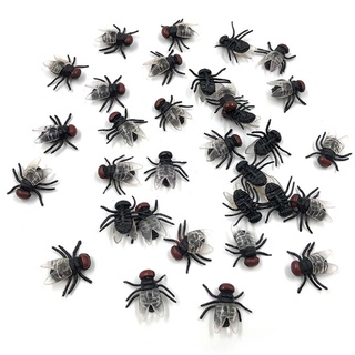Comereally 100 Chiếc Ruồi Giả Nhựa Mô Phỏng Côn Trùng Ruồi Bọ Trò Đùa Đồ Chơi Prank Halloween Tiếp Liệu Đảng Ủng Hộ