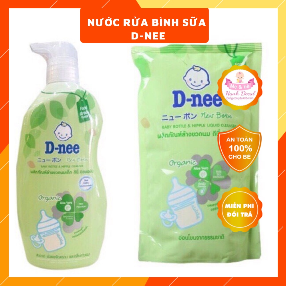 Nước rửa bình sữa Dnee Organic (dạng túi 550ml/ chai 600ml) | Shopee ...