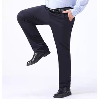 Quần Tây Đen Ống Đứng Co Giãn Thời Trang Công Sở Cho Nam
