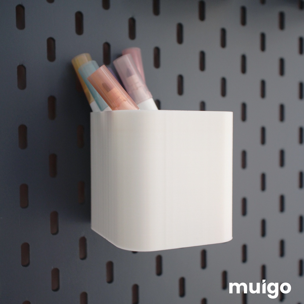 Cốc đựng cho bảng Pegboard Lỗ Dọc | Phụ Kiện Pegboard Đa Năng