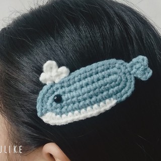 Kẹp tóc con cá heo bơi lượn cute cho nữ và bé gái 6cm |Cặp tóc mái hình thú |Shop Rô Handmade