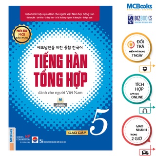 Sách - Combo Tiếng Hàn Tổng Hợp Cao Cấp 5 Và 6 Sách Bài Học (bản màu) - MCBooks Chính Hãng