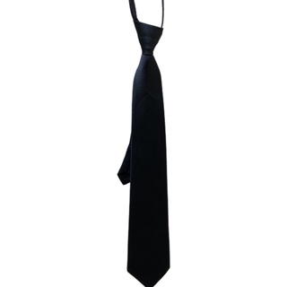 Vipdeal1 Unisex Retro Màu Trơn Mượt Nẹp Cà Vạt Tiệc Cưới Chổi Preppy Phong Cách Đồng Phục Đi Học Pre-Tied Cho Arr