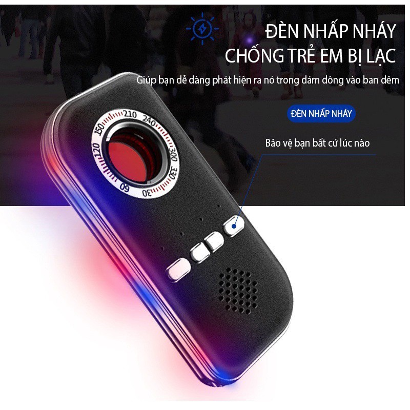 Máy Dò K300 Chuyên dò Camera Quay Trộm, Còi Báo Động Chống Trộm, Dò
