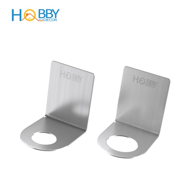 Bộ 2 móc treo cổ chai nước rửa tay dầu gội inox 304 mẫu dán HOBBY Home Decor MTDG