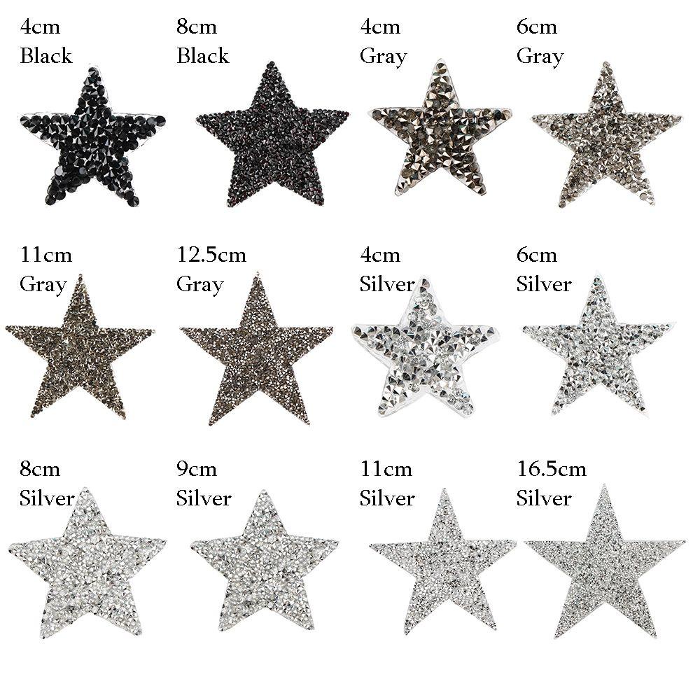 Phụ kiện quần áo decal hình ngôi sao pentagram đa kích cỡ