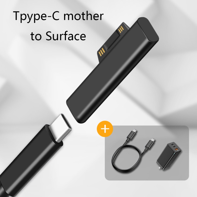 HIk USB Loại C Nguồn Điện Từ Cho Đầu Chuyển Đổi USB C Nữ Adapter Cho Surface 3 4 5 6 Surface Book USB C Ada