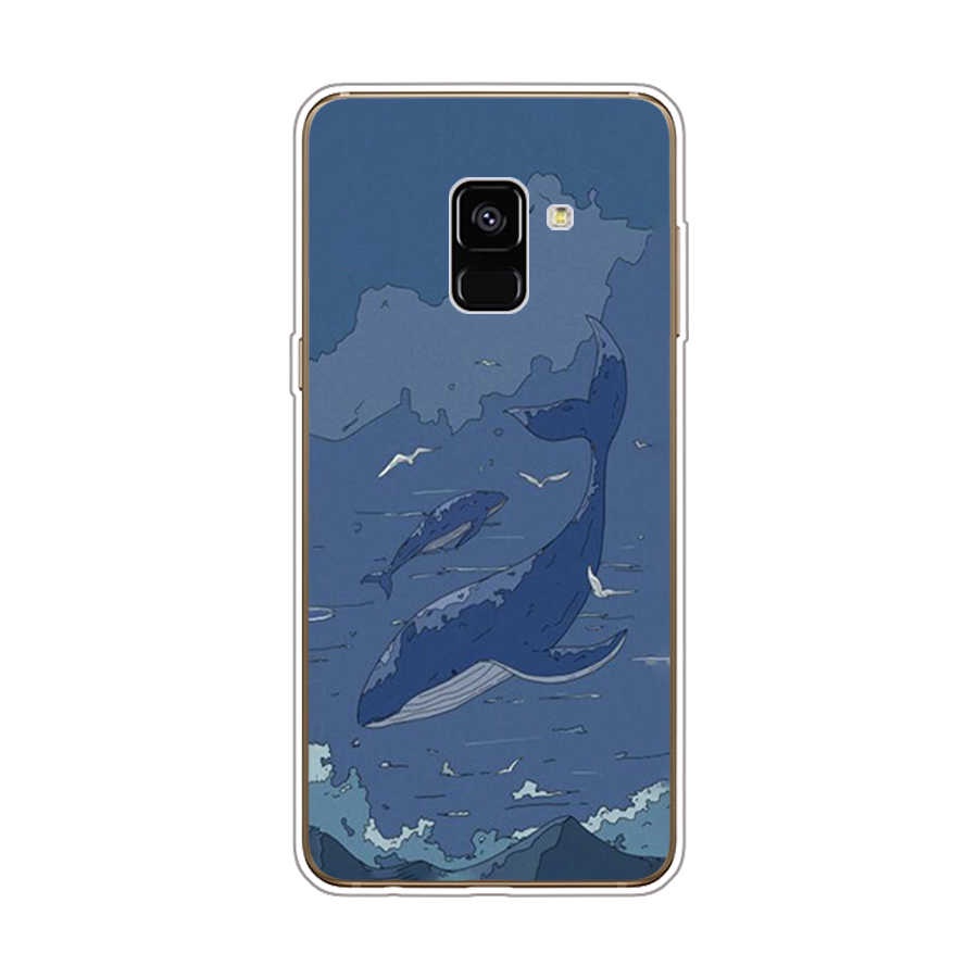 Ốp Điện Thoại TPU Dẻo In Họa Tiết Độc Đáo Thời Trang Cho Samsung Galaxy A8 plus 2018 A6 2018 plus