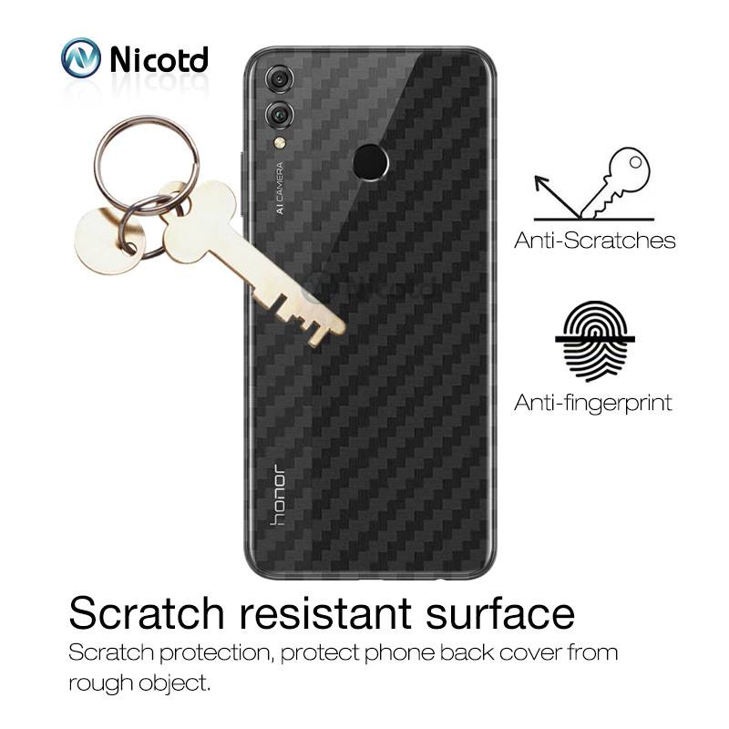 Phim Bảo Vệ Carbon Mặt Sau 3D Cho Huawei Y5 / Y6 Pro / Y6p / Y7 Pro / Y7a / Y8p / Y9 / Y9 Prime / Y9s Phim Bìa Mềm