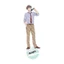 HT3 15CM Haikyuu Anime Nhân Vật Hành Động Mô Hình Đồ Chơi Acrylic Bộ Sưu Tập Lưu Niệm Trang Trí Hinata Shoyo Tsukishima Đạo Cụ TH3