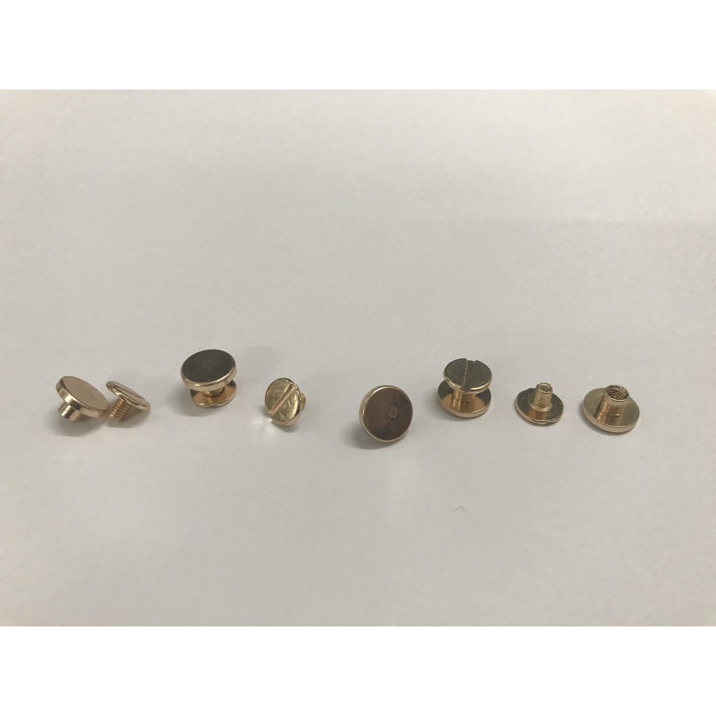 [Hàng Nhập Khẩu ] set 5 bộ Ốc dây nịt túi xách đồ da handmade diy thủ công bằng đồng thép hợp kim
