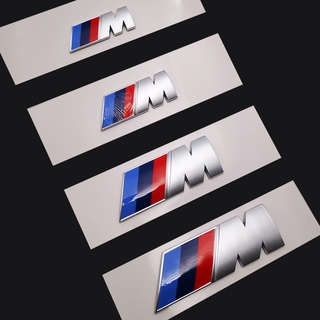 Nhãn Dán Xe BMW M Logo Power Sport E90 M3 M5 M7 Tự Động Lưới Tản Nhiệt Trước Biểu Tượng Phụ Kiện ABS Chất Liệu Xe Hơi