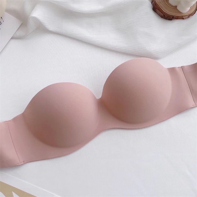 Áo Ngực Một Mảnh Không Dây Không Gọng Nửa Cúp Ngực Chống Trượt Thoải Mái Gợi Cảm Cho Nữ