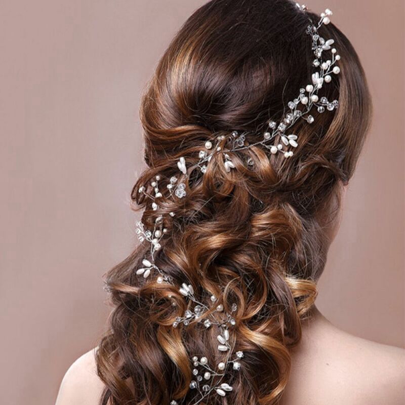 Kẹp tóc hoa ngọc trai pha lê quyến rũ dành cho nữ / Phụ nữ thanh lịch Đám cưới cô dâu Snap Barrette Kẹp tóc / Que tóc Desgin loại chữ U kim cương / Phụ kiện tóc hợp thời trang đám cưới cho nữ
