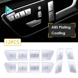 Bộ 12 miếng dán nút bấm cửa xe hơi thích hợp cho Mercedes Benz Cla / Gla / Glk / Gle / Cls / Gl / ml / A / B / E