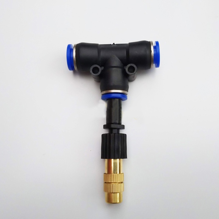 50 Béc phun sương tưới lan làm mát tưới cây - béc đồng 1 hướng kèm tê nối ống 8mm