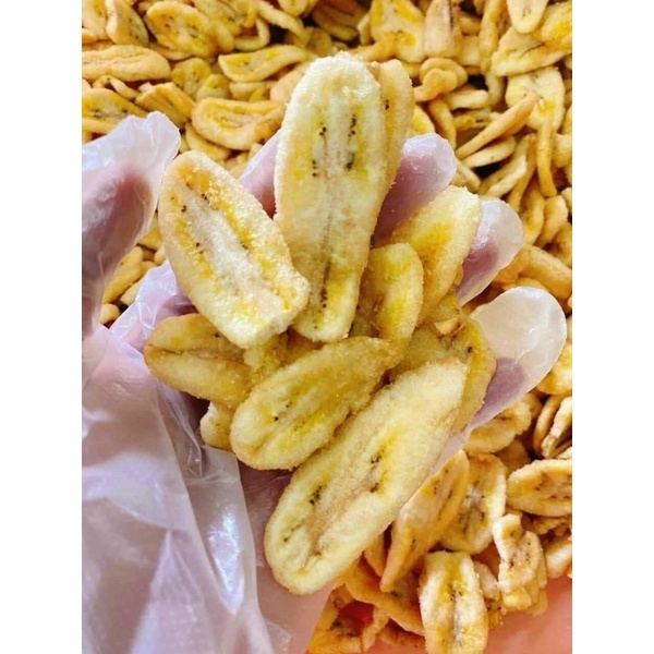 Chuối cau sấy giòn - 500g - [ FREE SHIP XTRA] -Hàng ngon nhà làm [handmade]