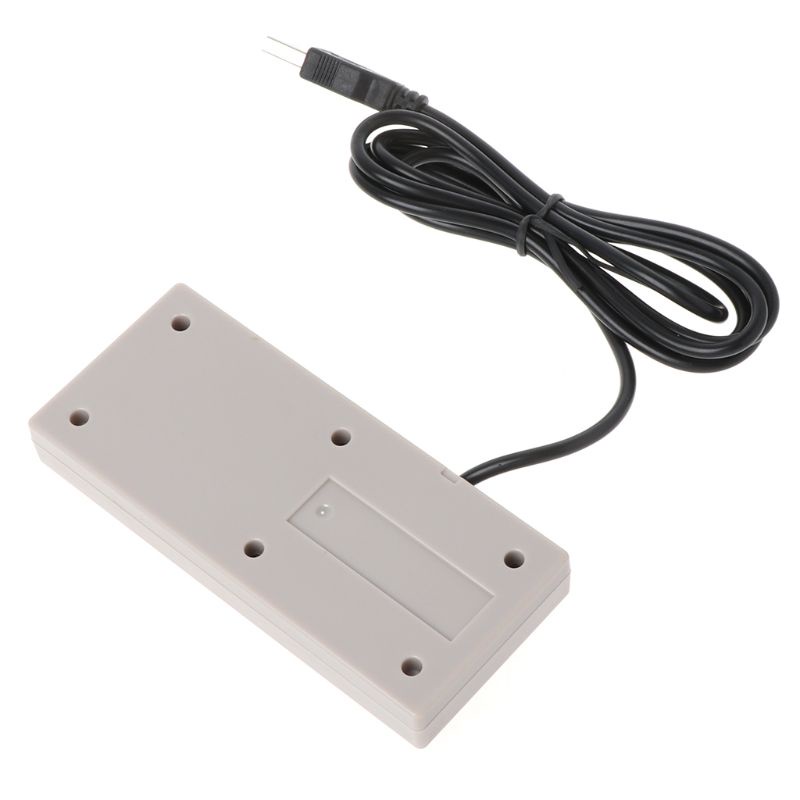 Bộ điều khiển chơi game USB MIS Cắm nhựa Đen + Xám cho PC NES cho Windows Mới