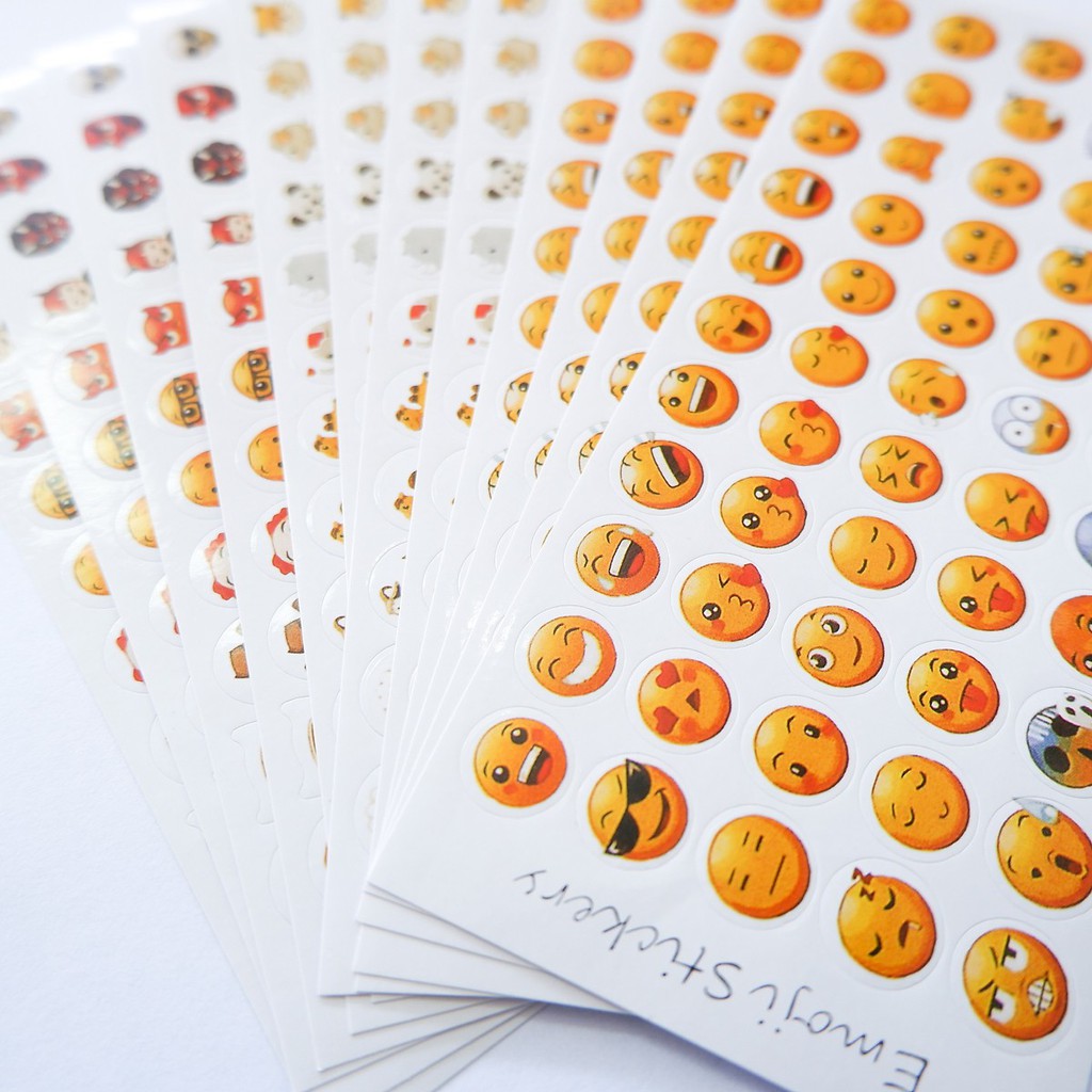 1 Tấm sticker trang trí mặt cười (Emoji Stickers) | Shopee Việt Nam