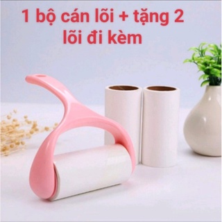 Full cây lăn kèm 2 lõi thay thế  lăn bụi giường, chăn màn, quần áo, lăn lông thú cưng