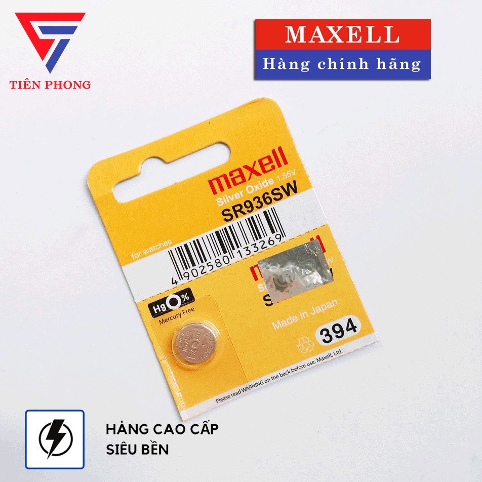 Silver Oxide Battery Maxell SR936SW – 394 Equivalent, 1.55V, Pack Of 1,  Made In Japan Battery 373