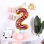 ST2 16 Chiếc Donut Lá Số Bóng Kem Kẹo Bóng Macaroon Bóng Sinh Nhật Nhu Cầu Bộ Lễ Hội Deco
