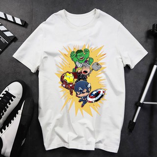 Áo thun unisex marvel chibi siêu cute vải dày mịn