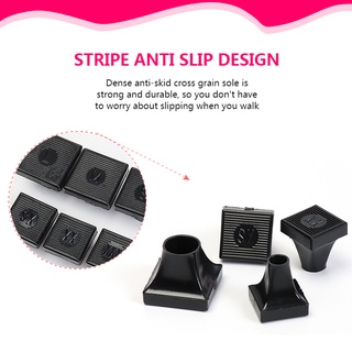1 Cặp Miếng Bọc Gót Giày Cao Gót Bằng TPU/ PVC Mềm Hình Vuông Chống Trượt Chống Sốc Cho Nữ