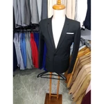 Áo vest nam ôm body màu đen may 3 lớp đệm ngực độn vai tạo form dáng chuẩn tặng cà vạt đen + hộp đựng — ảnh 2