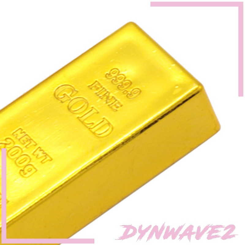 [Dynwave2] Thanh vàng giả Mô phỏng vàng Đạo cụ khăn giấy Đồ chơi trang trí bàn