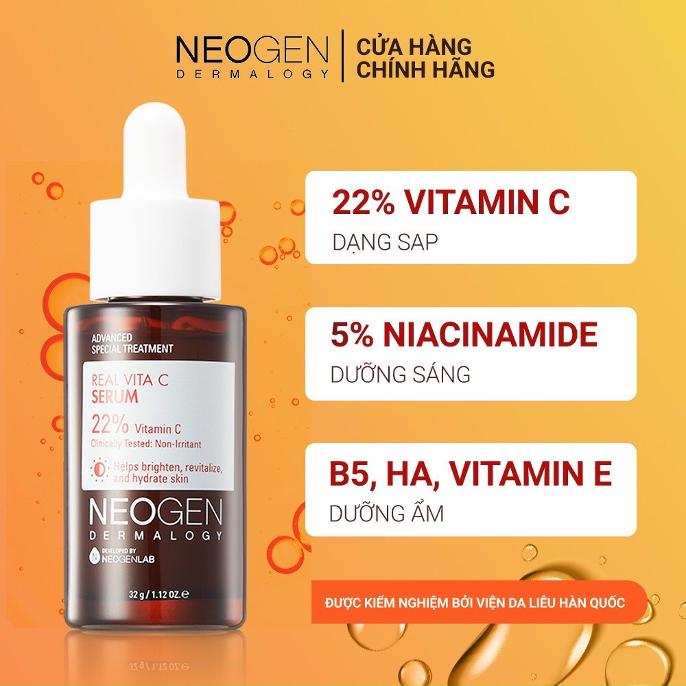 Tinh chất Neogen Dermalogy Real Vita C Serum có dưỡng trắng da không?
