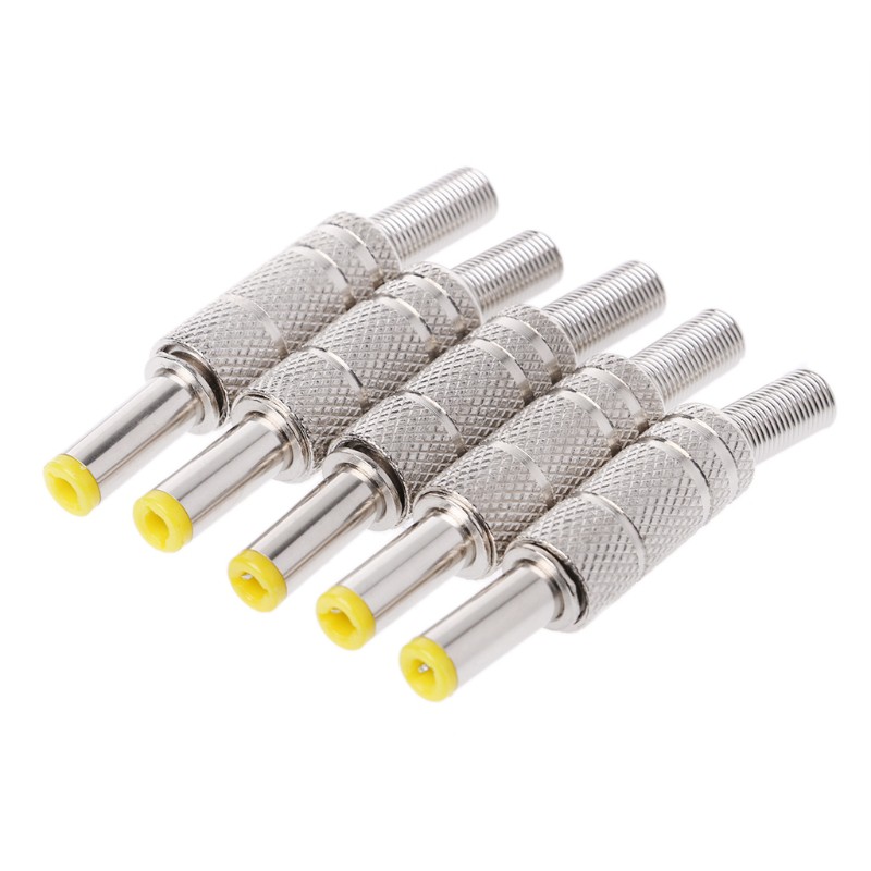 Set 5 đầu cắm nguồn DC 5.5x2.1mm thiết kế chuyên dụng
