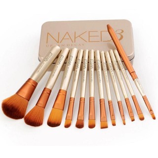 Bộ Cọ Trang Điểm Đa Năng Naked3 12 Cây Lông Cước Nhân Tạo Cao Cấp Cực Kỳ Mềm Mại