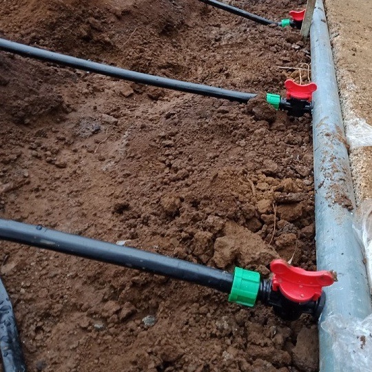 Van khóa khởi thủy ống nhỏ giọt 16mm mềm kèm ron cao su, sử dụng cho hệ thống tưới nhỏ giọt