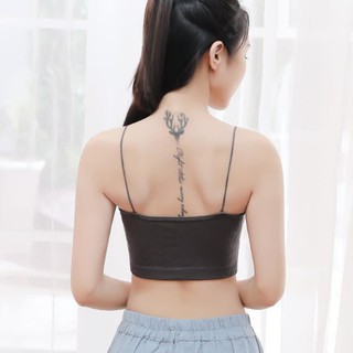 Áo bra nữ cotton gân tăm tạo form ngực đẹp 2 dây sợi bún co dãn thoải mái chống hằn King Shop B-7719