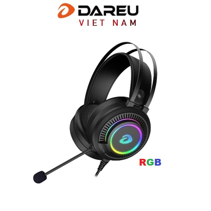 [Mã ELCL7 giảm 7% đơn 300K] Tai nghe gaming DAREU EH416 RGB giả lập 7.1 cắm cổng USB