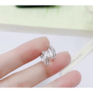 Bông bấm tròn cá tính_Bạc ta nguyên chất chính hãng_Bạc LOPA