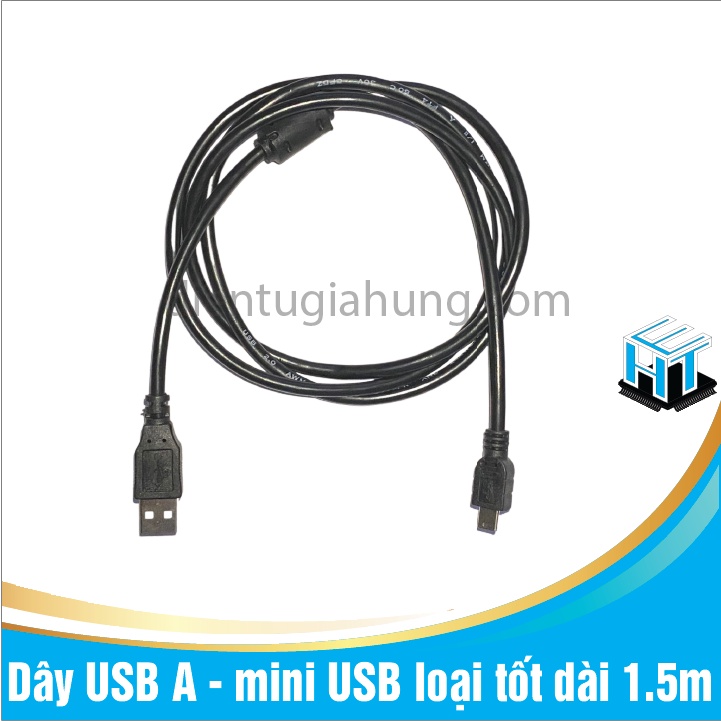 Dây USB A - mini USB loại tốt dài 150cm (1.5m) | Shopee Việt Nam