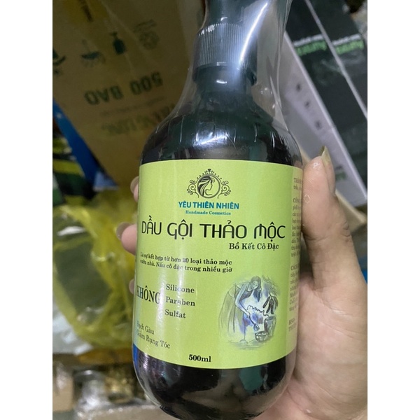 Dầu Gội Bồ Kết Thảo Dược Cô Đặc HandMade 500ML Giúp Sạch Gàu, Giảm Ngứa, Mọc Tóc Hiệu Quả 🔸 Anna Home