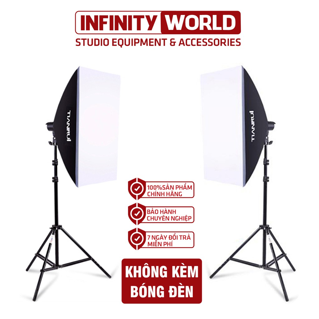 Set 2 đèn softbox chụp ảnh sản phẩm/quay phim chính hãng TIANRUI | Shopee Việt  Nam