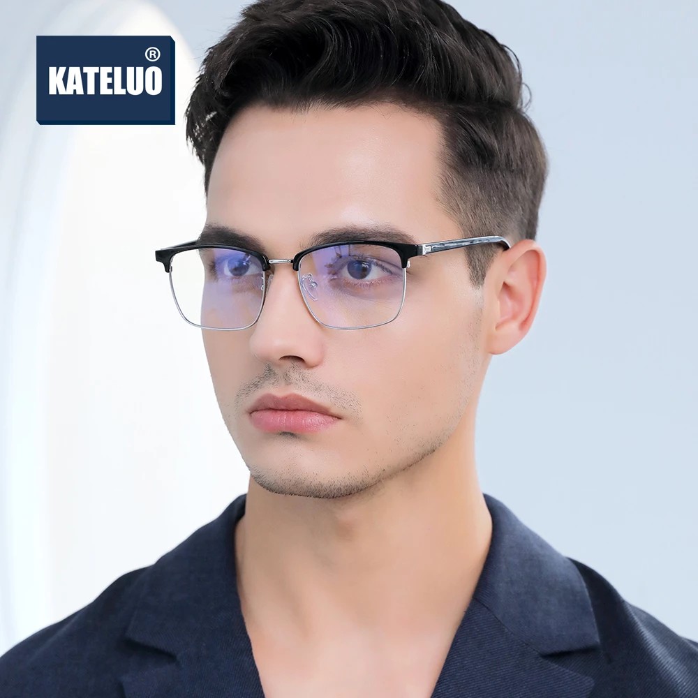 Ảnh Kính KATELUO 52019 Có Gọng Chống Ánh Sáng Xanh Màn Hình Máy Tính / Điện Thoại Thời Trang Dành Cho Nam Và Nữ 2