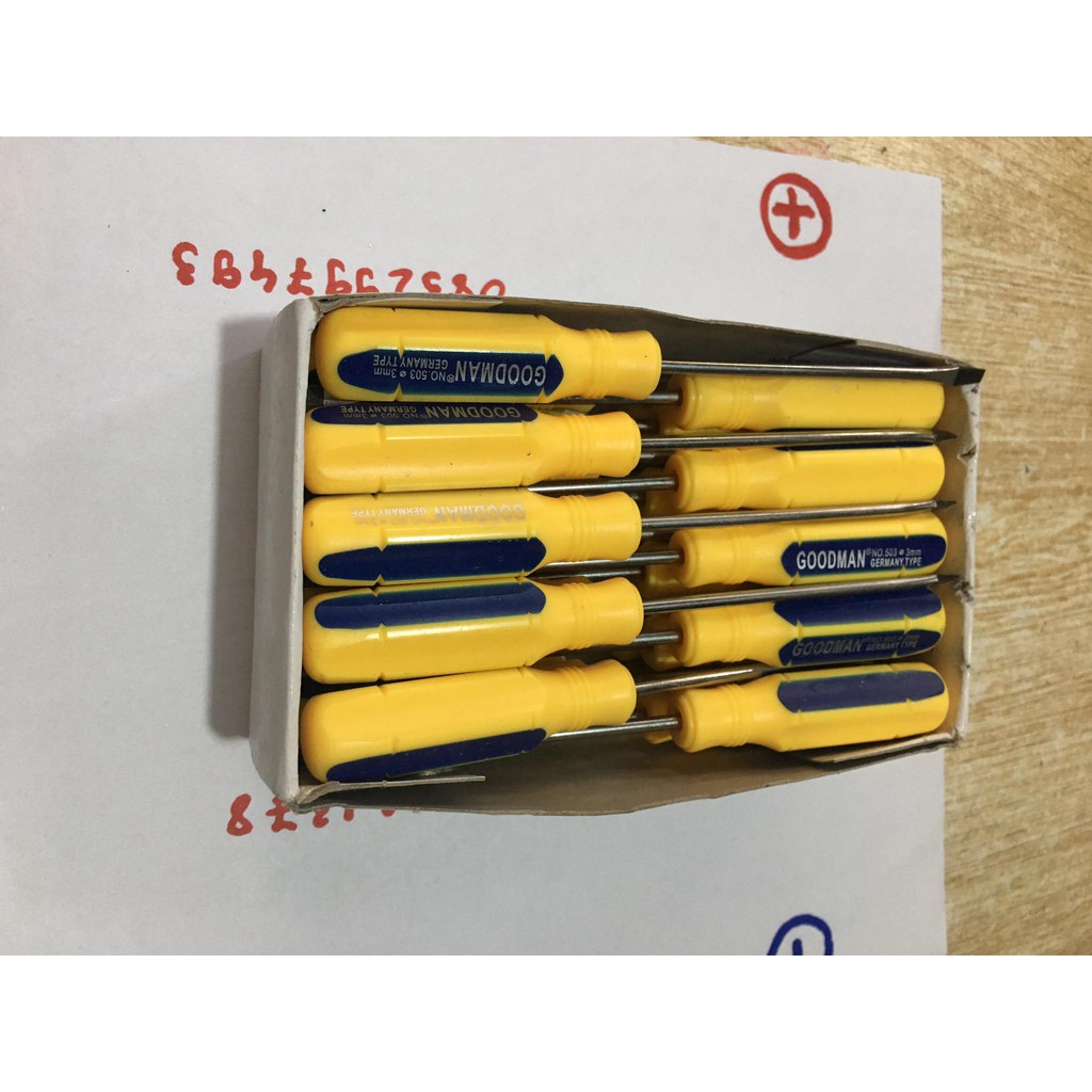 tua vít sọc phi 3 x 75mm