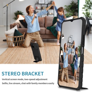 Dành Cho OPPO A16K / A16e / A15 / A15s / A54 4G / A74 4G / A95 / Reno 5 Ốp Lưng Có Nắp Camera Trượt Chân Đế Bảo Vệ Chống Sốc Siêu Mỏng