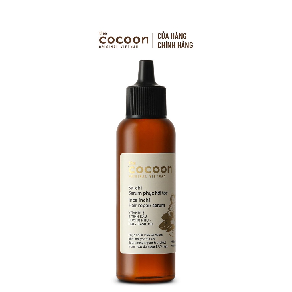 Serum Sa-chi phục hồi tóc Cocoon bảo vệ tối đa khỏi nhiệt và tia UV 70ml