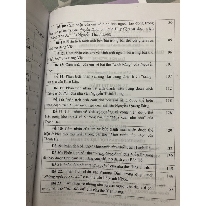 Ảnh Sách - Những Bài Nghị Luận Văn Học Trọng Tâm Lớp 9 Ôn Thi Vào 10 THPT 2