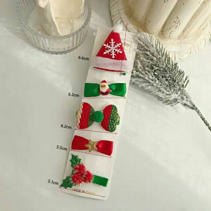 Set 5 kẹp tóc giáng sinh cho bé siêu xinh (NOEL)