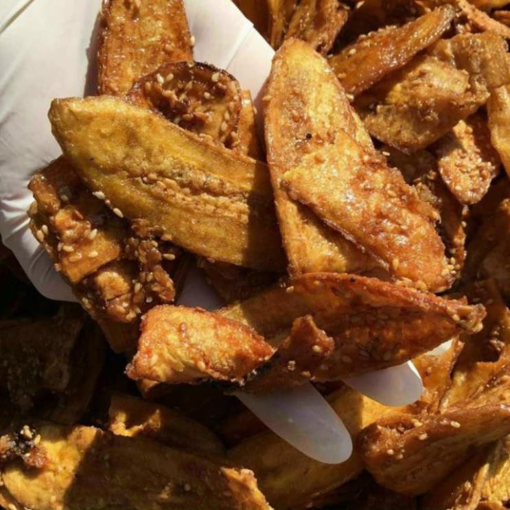 Chuối Sấy Mè Gừng Giòn Tan 1Kg [CÓ BÁN SỈ] , [Loại Đặc Biệt] Hàng ngon nhà làm