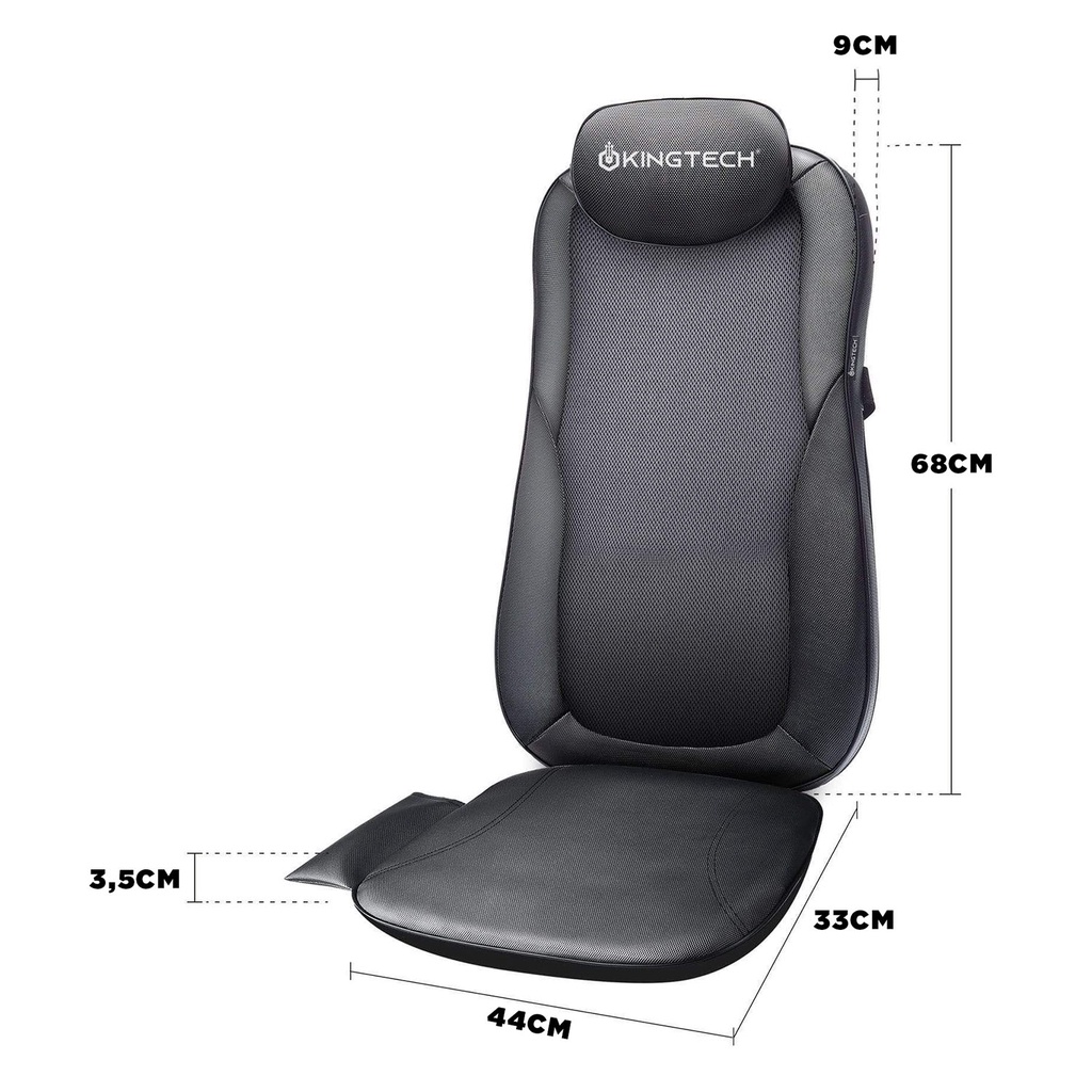 Mô tả Đệm Massage KINGTECH KC-500S - Mát Xa Lưng 3D Chuyên Sâu Dùng Trên Ghế, Kết Hợp Tính Năng Nhiệt Hồng Ngoại - Chính Hãng - 6